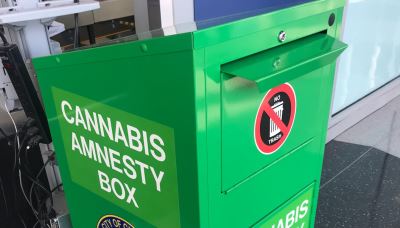 ‘Cannabis amnesty boxes’ rarely used to ditch weed at Chicago airports, records show